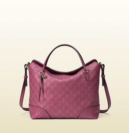 Authentic Gucci Bree Guccissima Handle Bag 353120 Dusty Rose